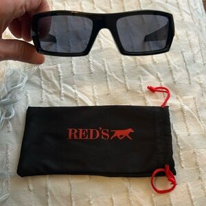 Oakley unisex red sunglasses, pre-owned but never worn
